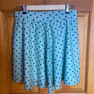 Polka Dot Mint Green Mini Skirt Francesca’s